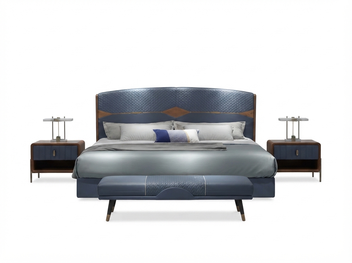 Blue_upholstered_bed_matching_ni…_202607241603 Milano Italian Bed - Image 1