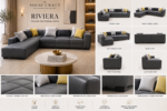 Riviera Italian Sectional Sofa - Image 3