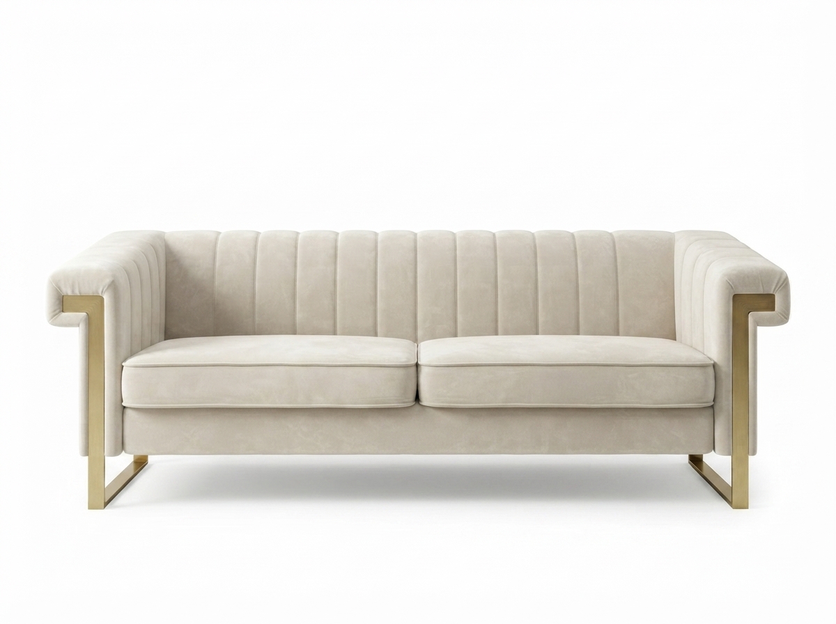 Cream_sofa_with_gold_legs_202607241715 Bellagio Italian Sofa - Image 1