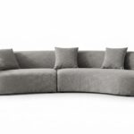 Curved Grey Sofa