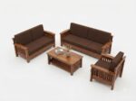 Sheesham Sofa 1 - Image 3