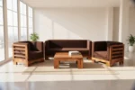 Sheesham Sofa 2 - Image 2