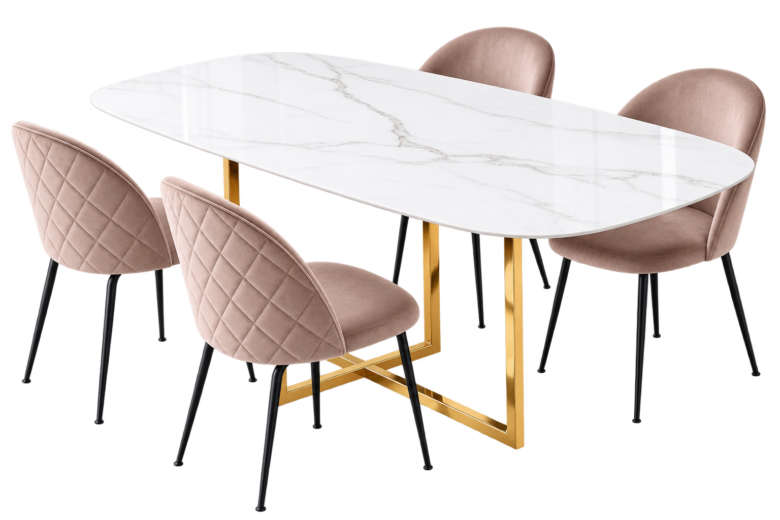 ChatGPT Image Aug 13, 2026, 12_10_58 PM Signi Bellarosa Italian 4-Seater Dining Set - Image 1