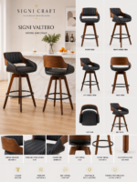 Signi Valtero Swivel Bar Chair - Image 3