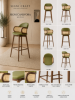 Signi Canevora Bar Chair - Image 3